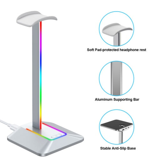 Elevate Your Gaming Setup with the RGB Gaming Headset Stand